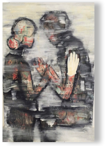 Farewell
Öl, Lack/Lw, 100 x 80 cm, 2020