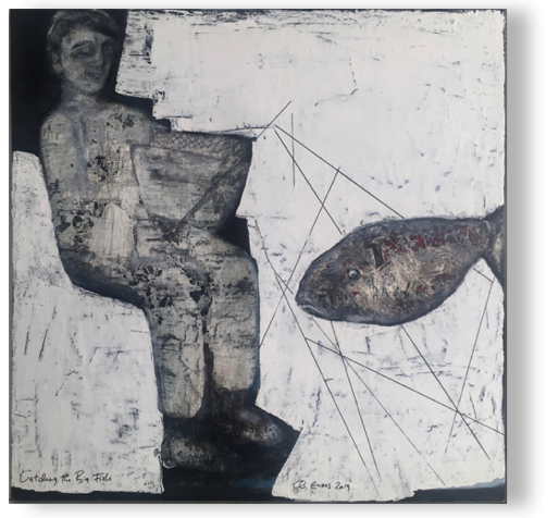 Catching the big Fish
öl/Struktur/Lw 100 x 100 cm, 2018