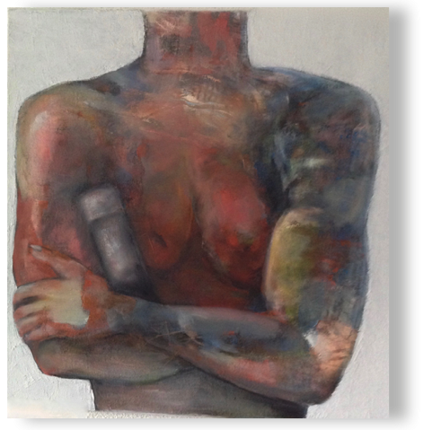 Körperkult
öl, Sand/Lw 60 x 60 cm, 2015