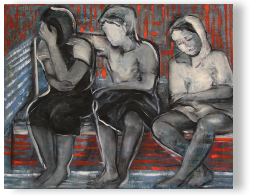 MitLeid
öl, Struktur/Lw 100 x 80 cm, 2015