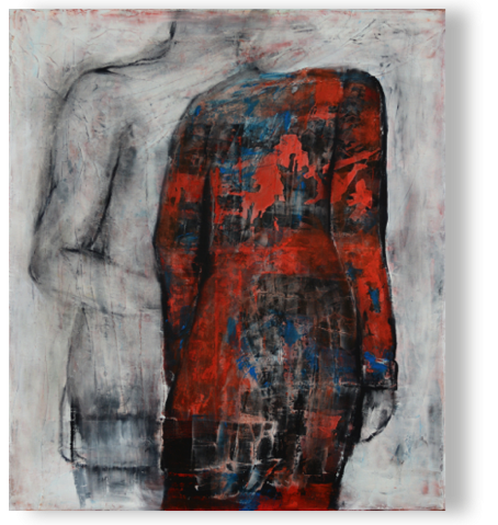 Schattenmann
öl, Struktur/Lw 80 x 70 cm, 2014