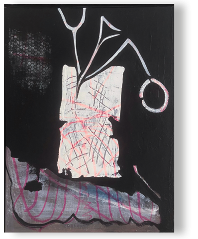 Vanitas
Öl, Lack/Lw, 60 x 80 cm, 2021