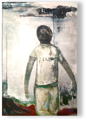 Vor der Zukunft
Öl, Struktur/Lw 80 x 120, 2016