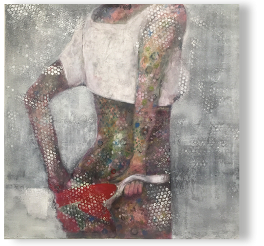 anziehend
öl, Sand/Lw 80 x 80 cm, 2015
