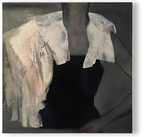 unschuldig
öl, Lack/Lw 60 x 60 cm, 2018